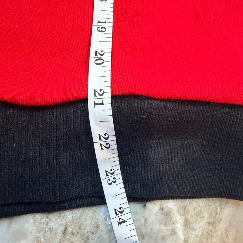 Kenneth Cole Red Black Fleece Zip Jacket Youth 14/16 Women’s XS S